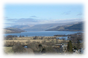 view of killin and head of loch from sron a'chlachain